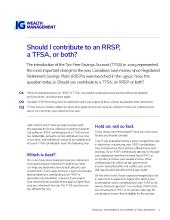Should I contribute to an RRSP, a TFSA, or both